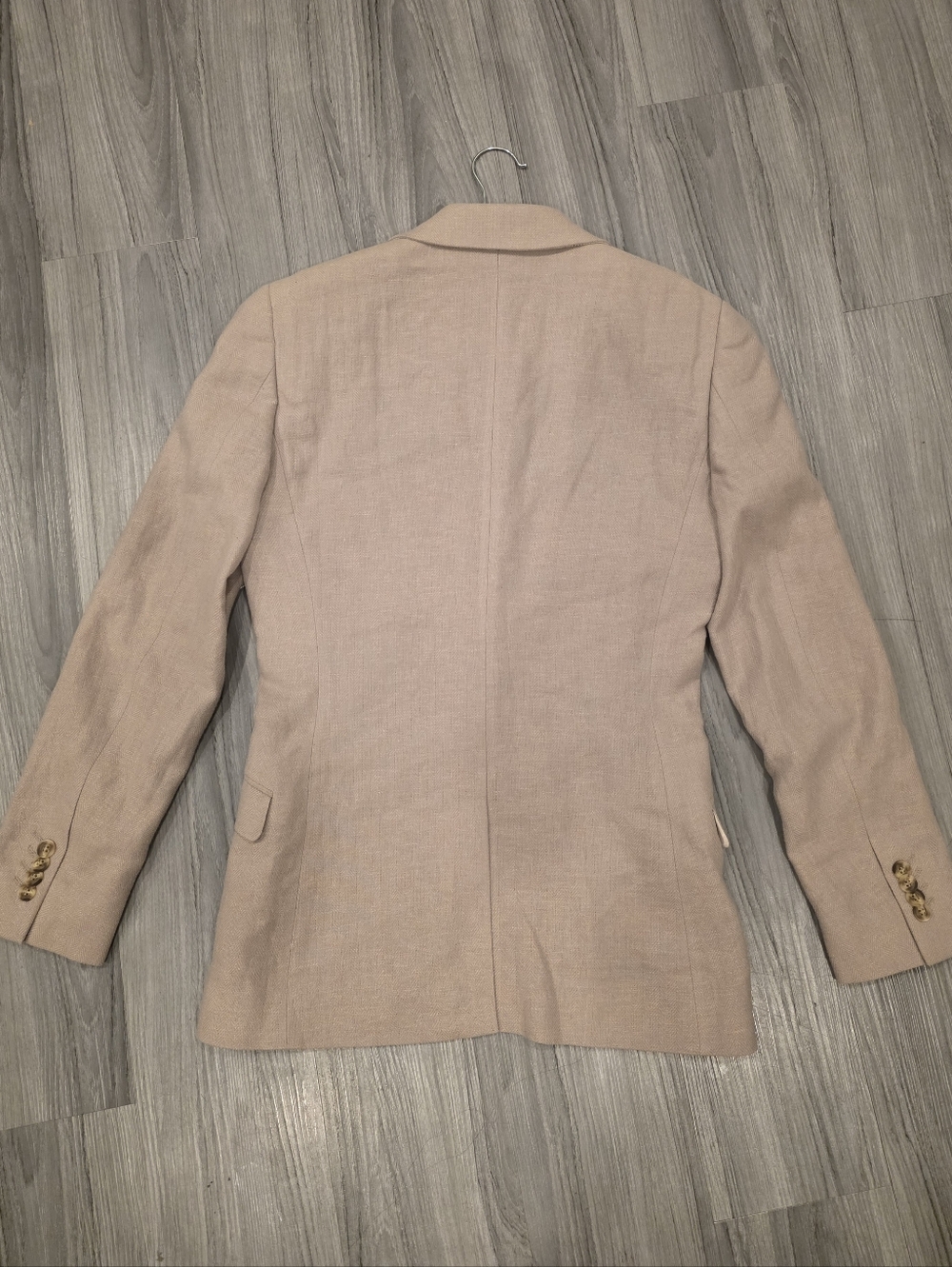 TOPMAN Men's Skinny Blazer Cotton Linen Jacket Stone 34R NWT $167 - Picture 12 of 16
